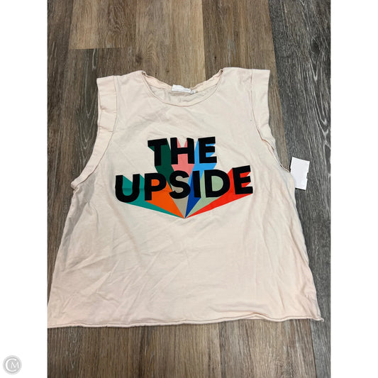 Top Sleeveless By The Upside In Cream, Size: S