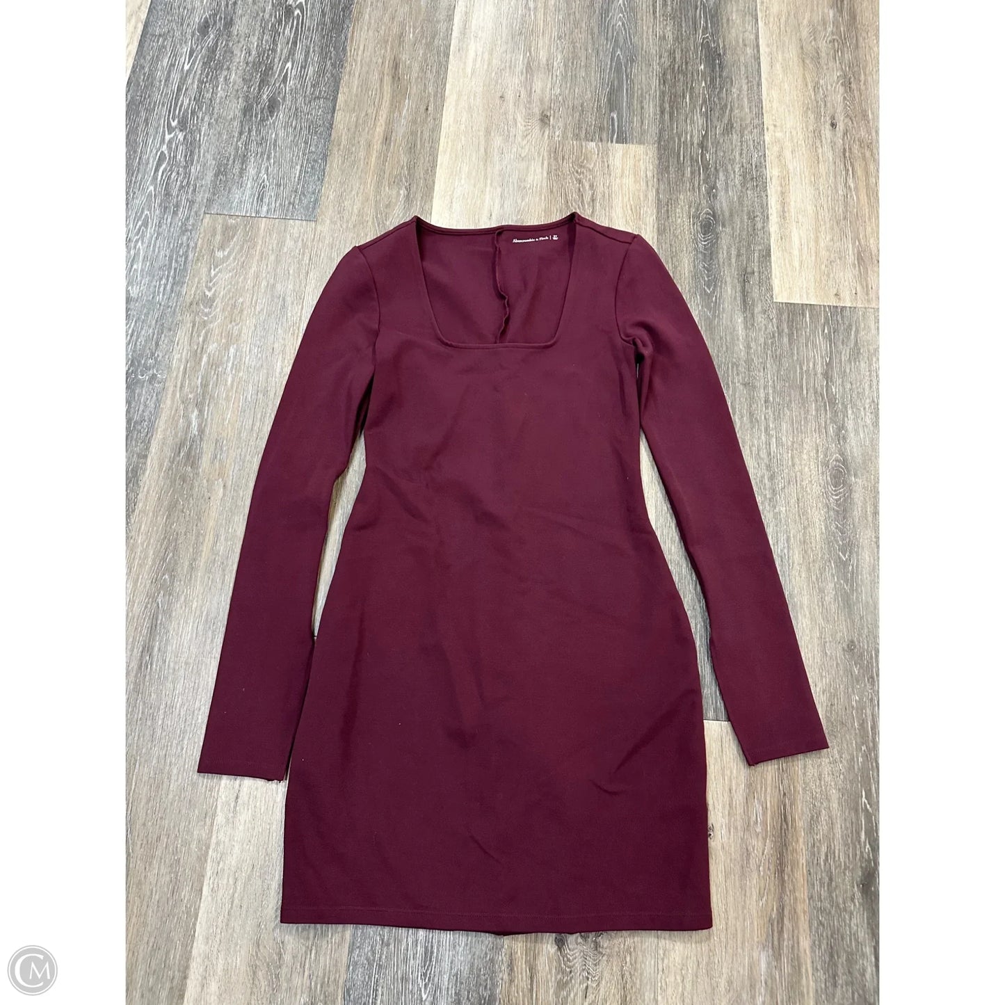 Dress Casual Midi By Abercrombie And Fitch In Maroon, Size: S