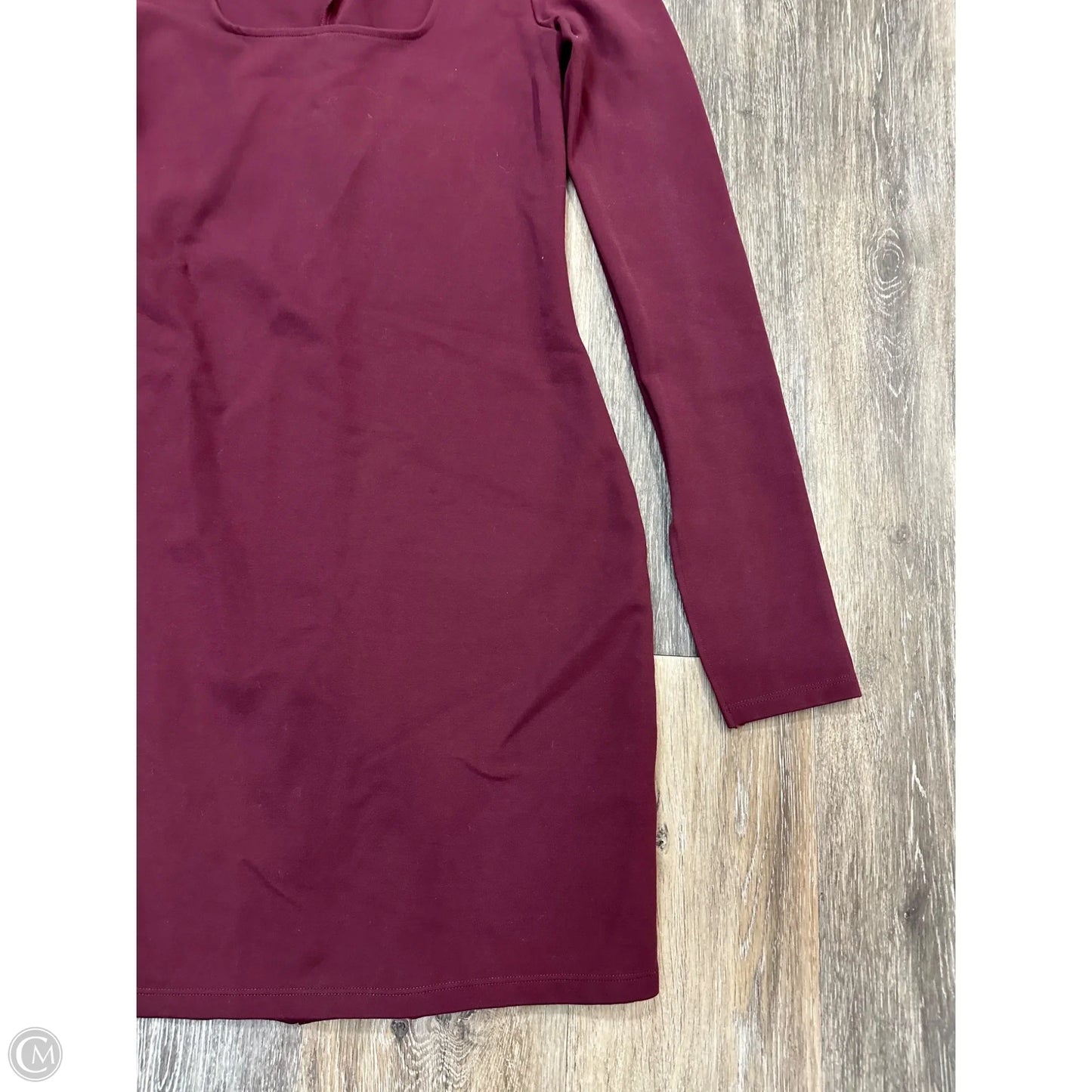 Dress Casual Midi By Abercrombie And Fitch In Maroon, Size: S