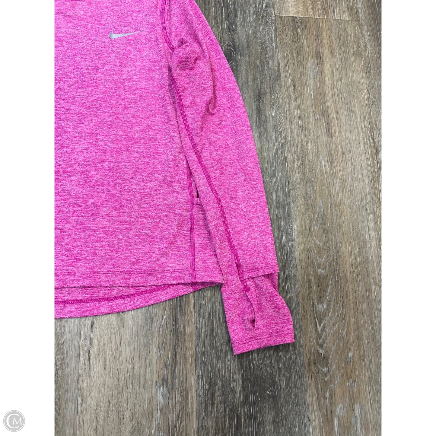 Athletic Top Long Sleeve Crewneck By Nike Apparel In Pink, Size: Xs