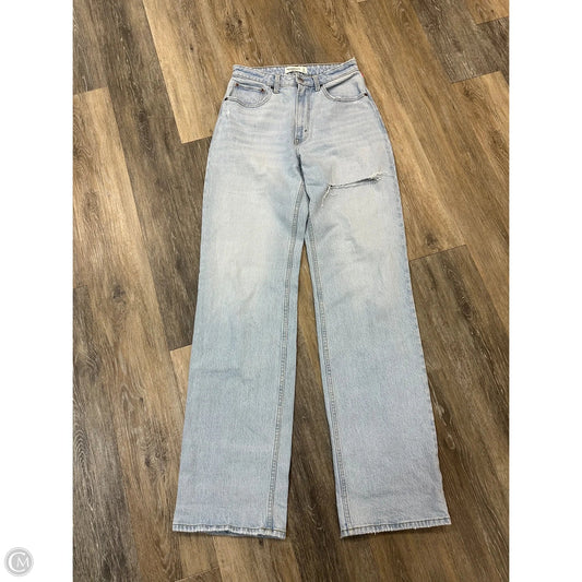 Jeans Straight By Abercrombie And Fitch In Blue Denim, Size: 4XL