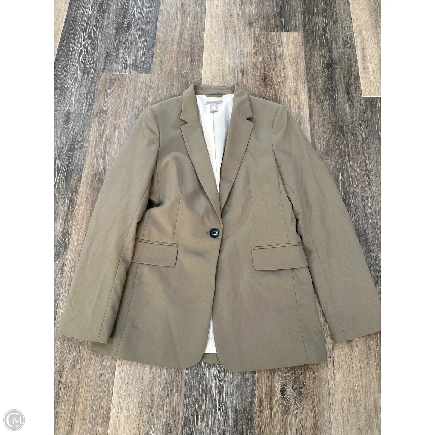 Blazer By H&m In Green, Size: Xs