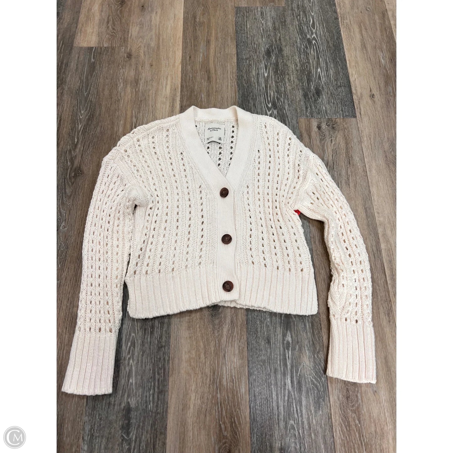 Sweater Cardigan By Abercrombie And Fitch In White, Size: Xs