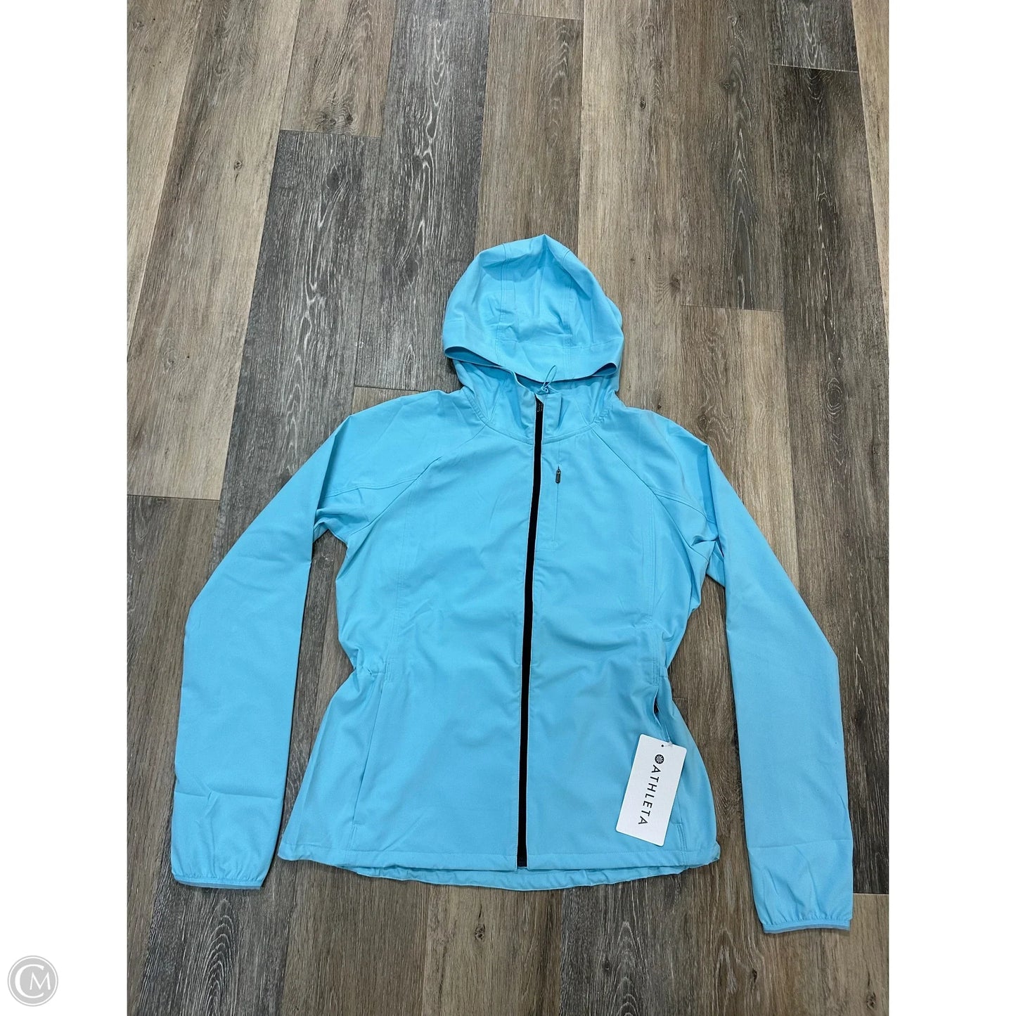 Athletic Jacket By Athleta In Teal, Size: S