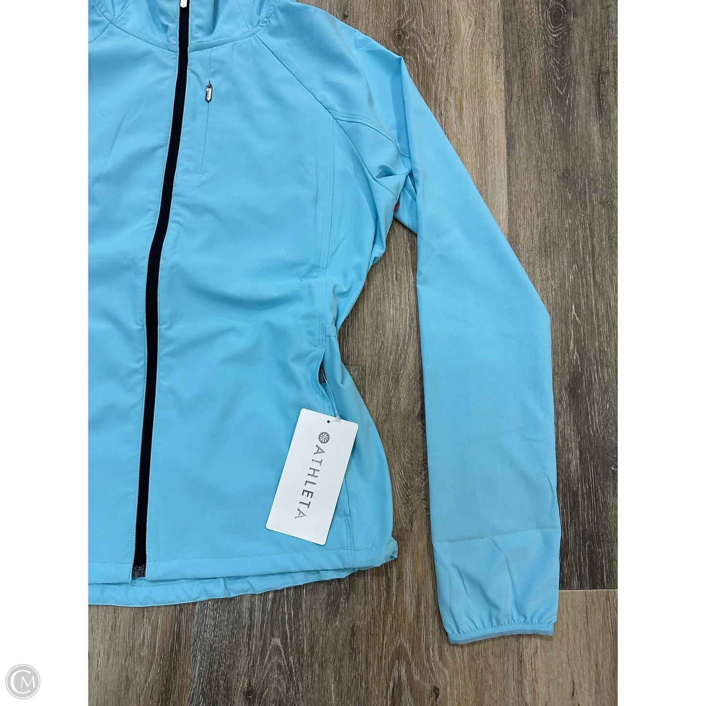 Athletic Jacket By Athleta In Teal, Size: S