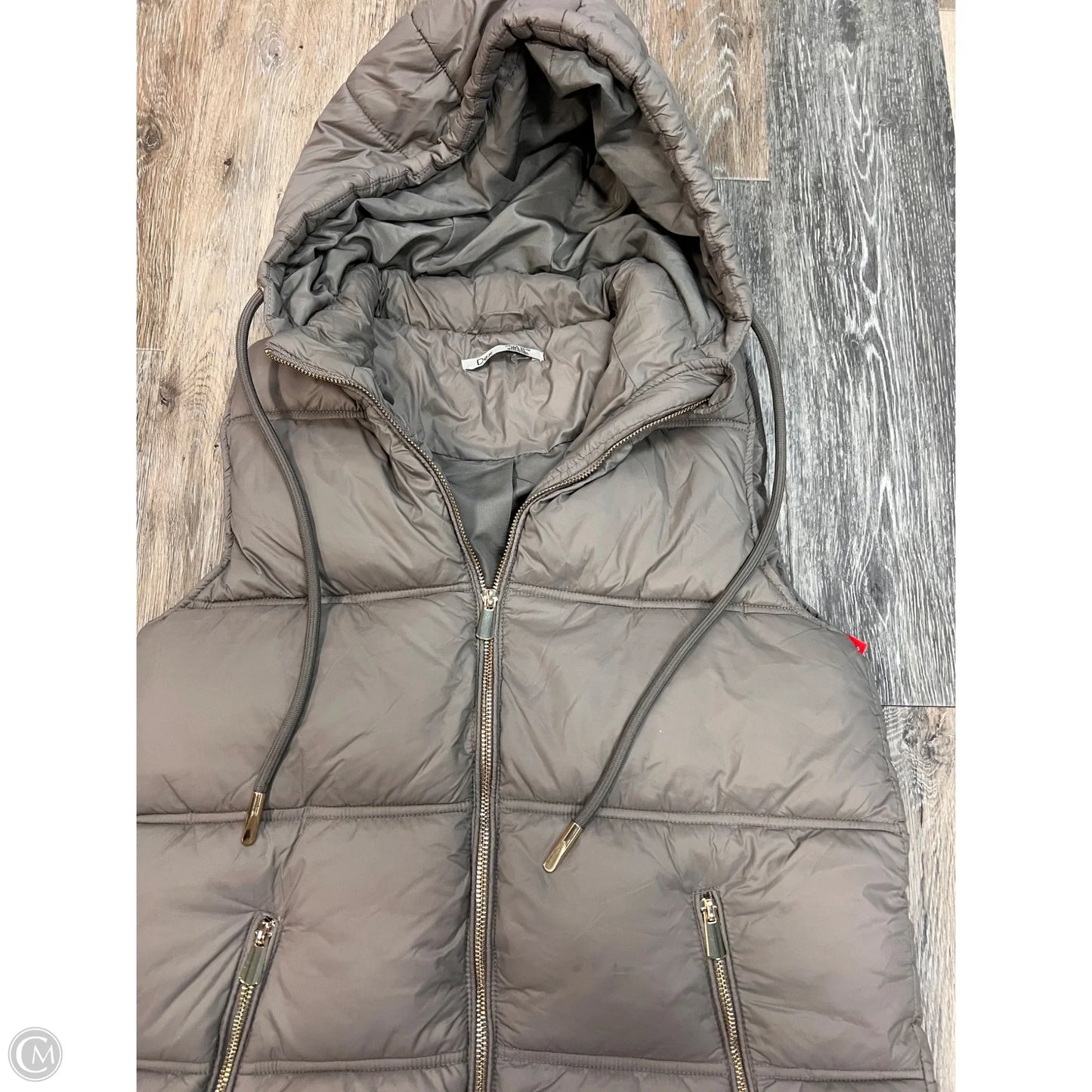 Vest Puffer & Quilted By Dex In Grey, Size: Xs