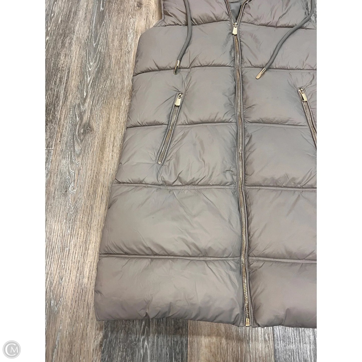 Vest Puffer & Quilted By Dex In Grey, Size: Xs