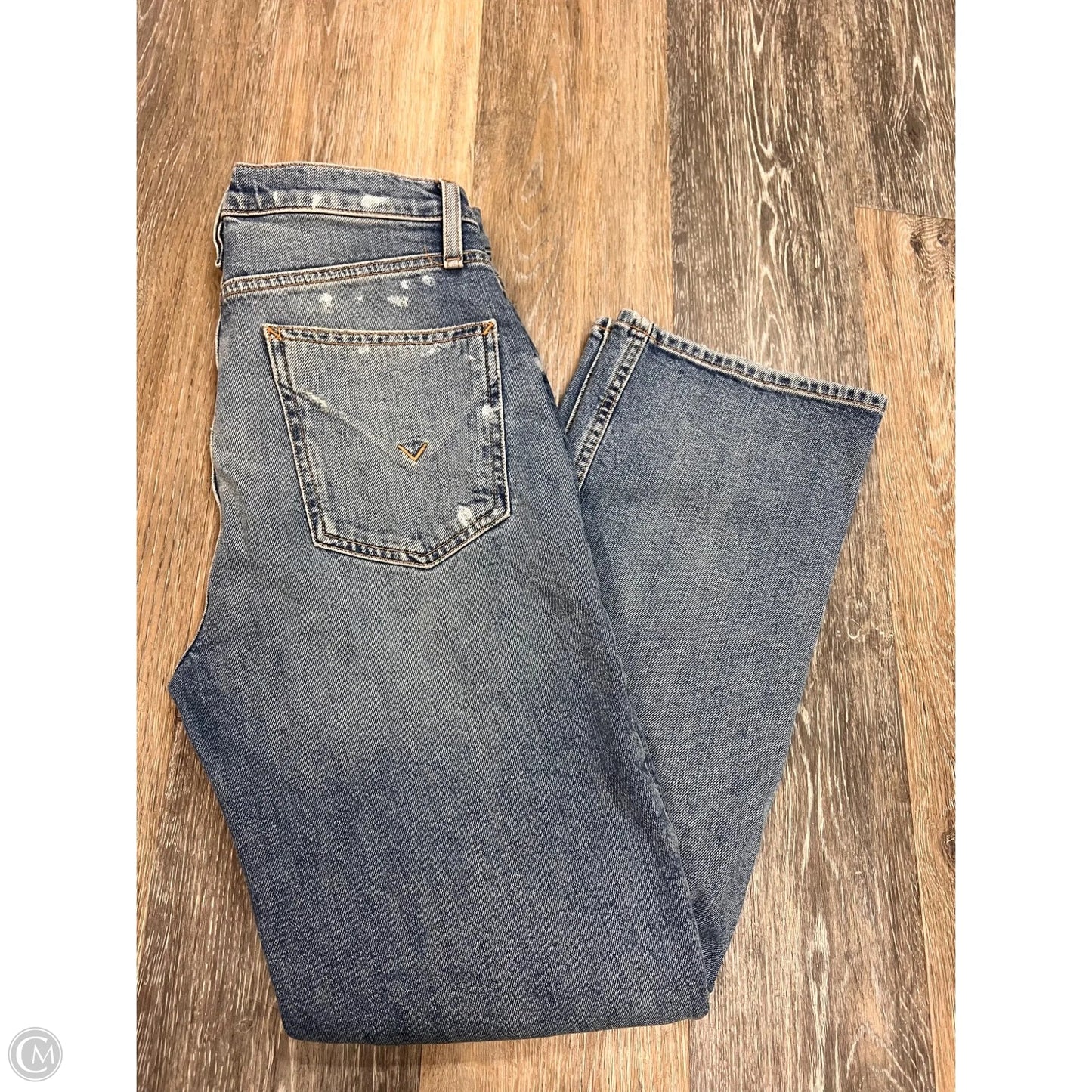 Jeans Straight By Hudson In Blue Denim, Size: 1/25