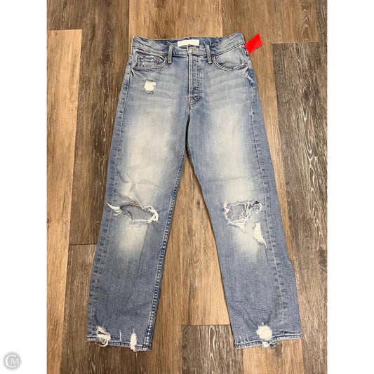 Jeans Straight By Mother In Blue Denim, Size: 2