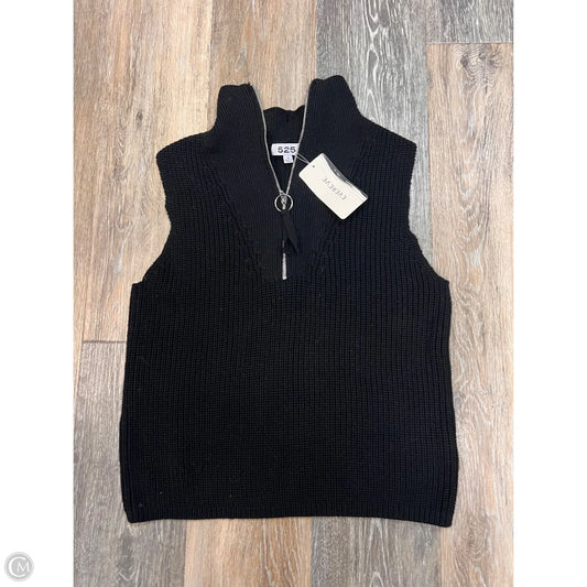 Vest Sweater By 525 In Black, Size: S