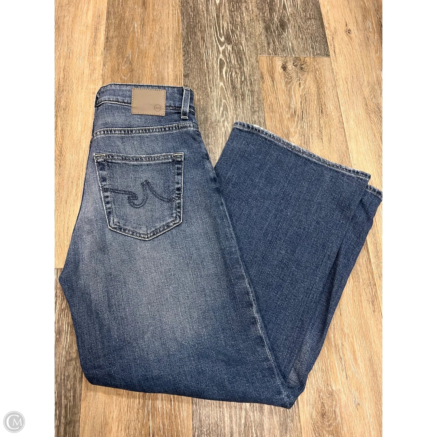 Jeans Wide Leg By Adriano Goldschmied In Blue Denim, Size: 0/24