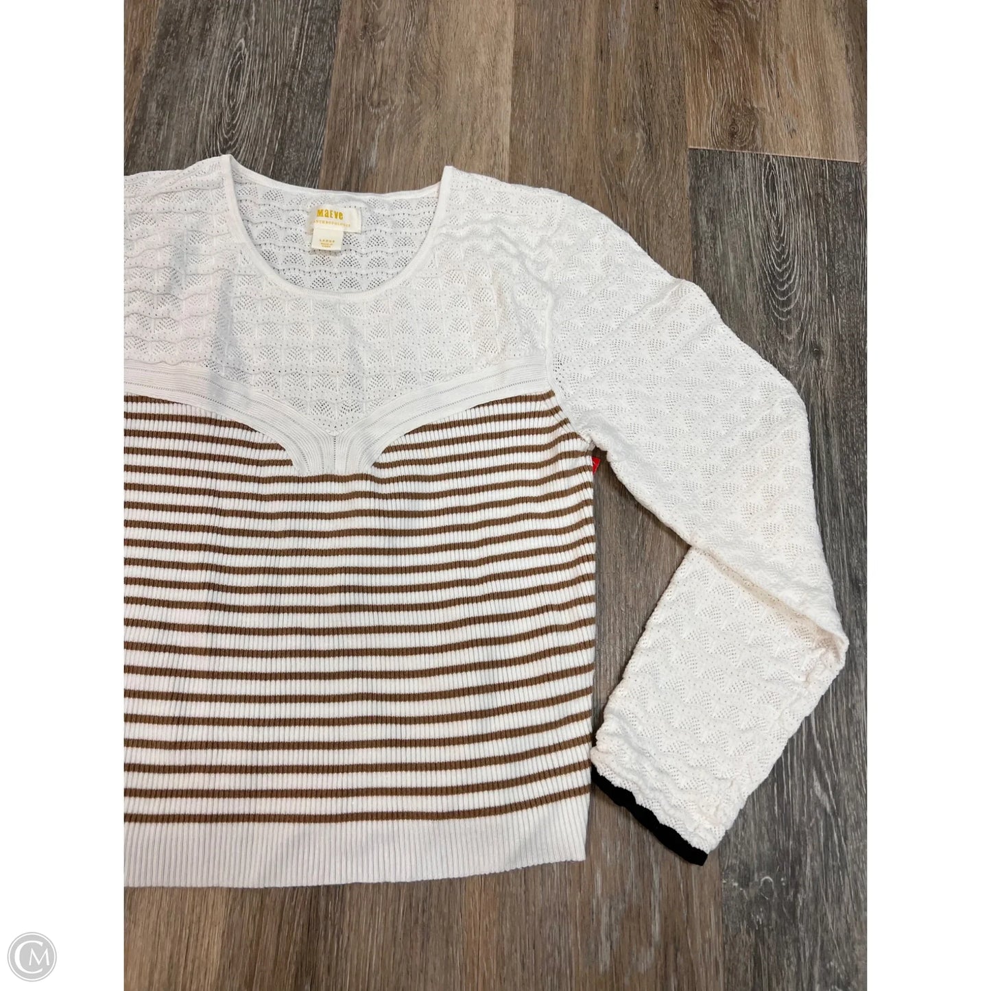 Sweater By Maeve In Cream, Size: L