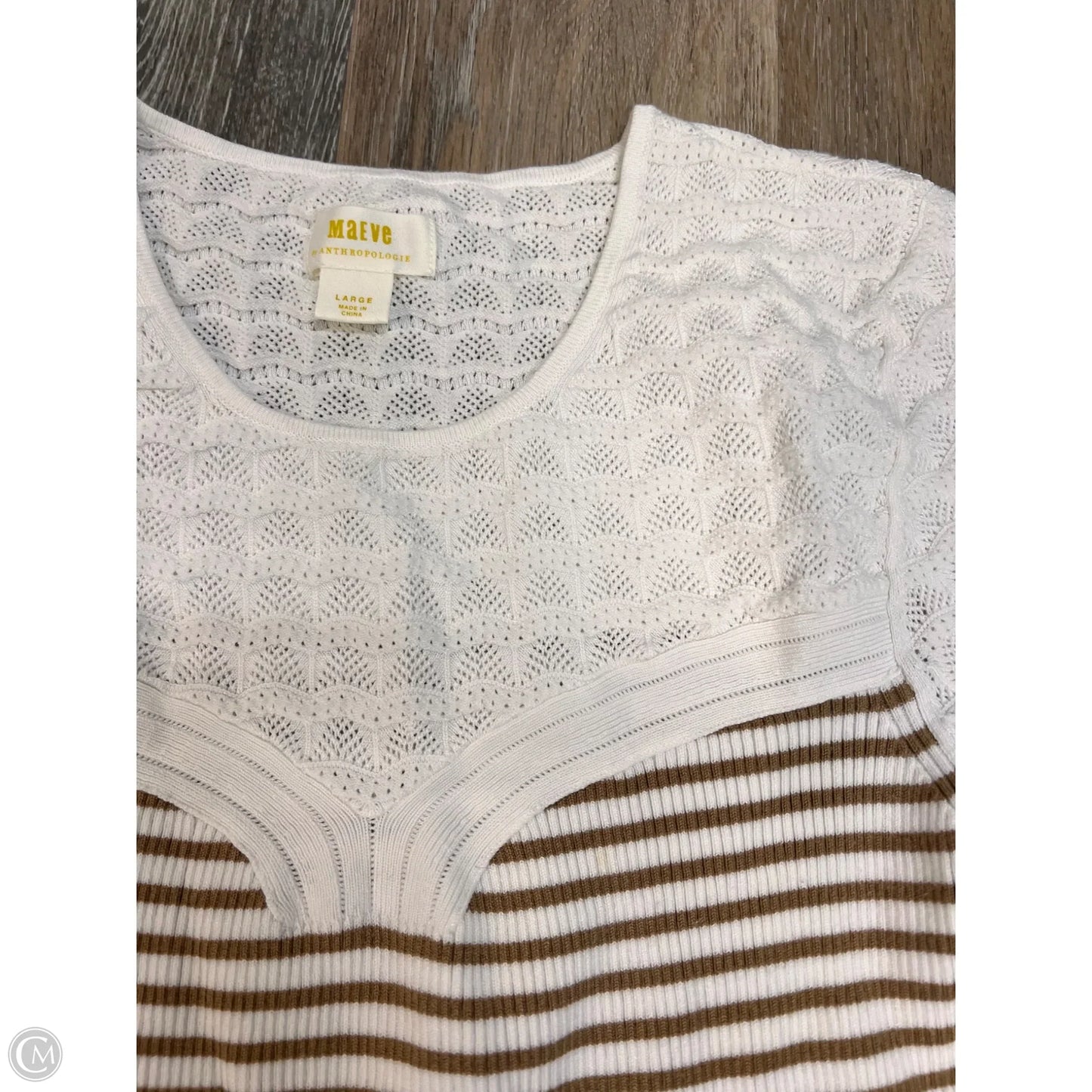 Sweater By Maeve In Cream, Size: L