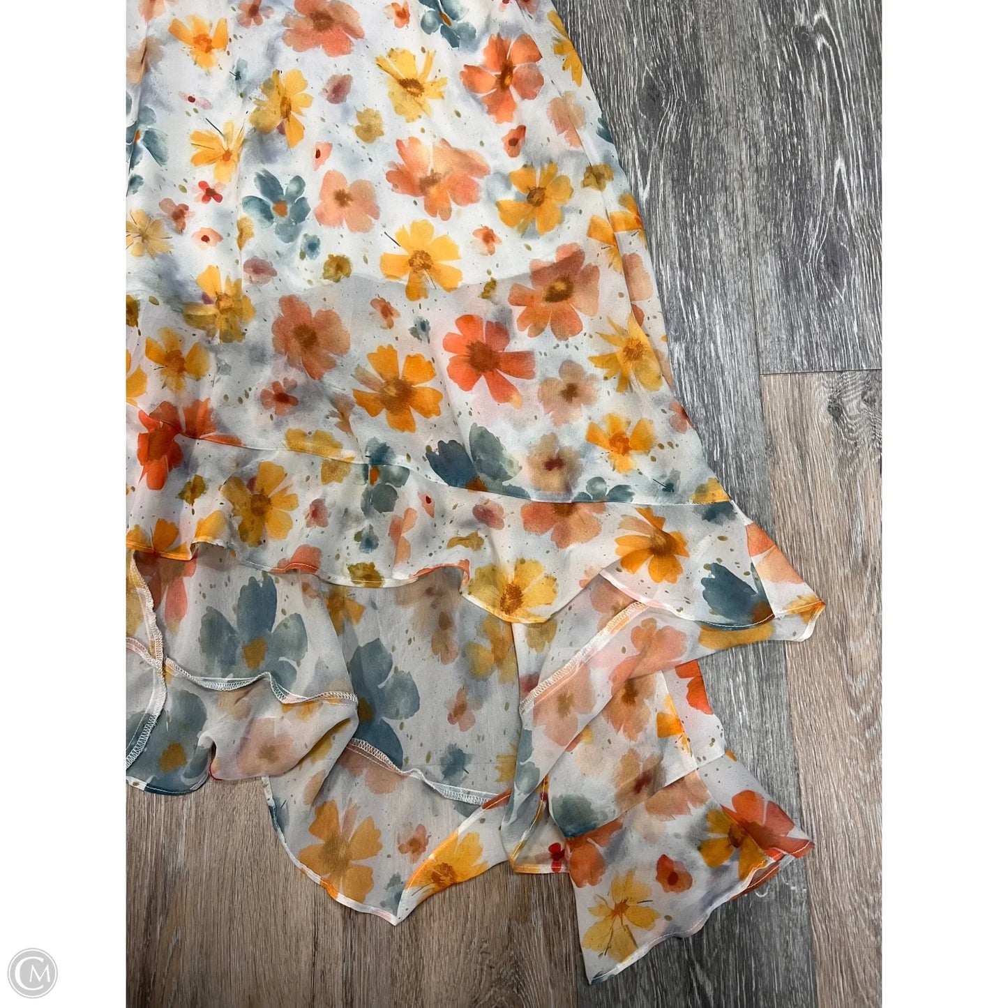 Dress Party Long By Anthropologie In Floral Print, Size: S