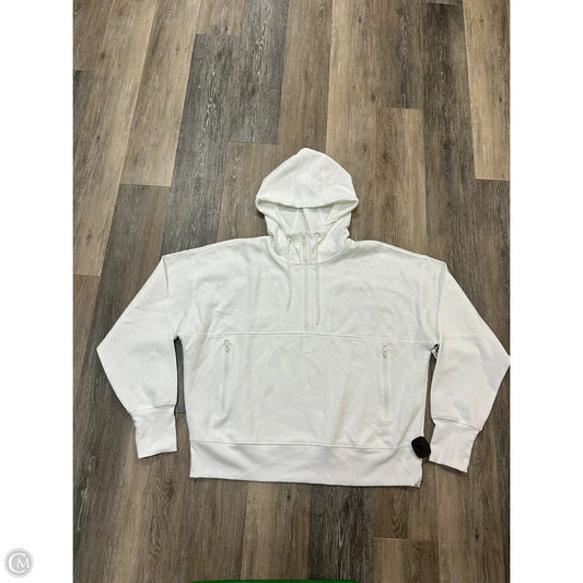Athletic Sweatshirt Hoodie By Old Navy In White, Size: Xxl