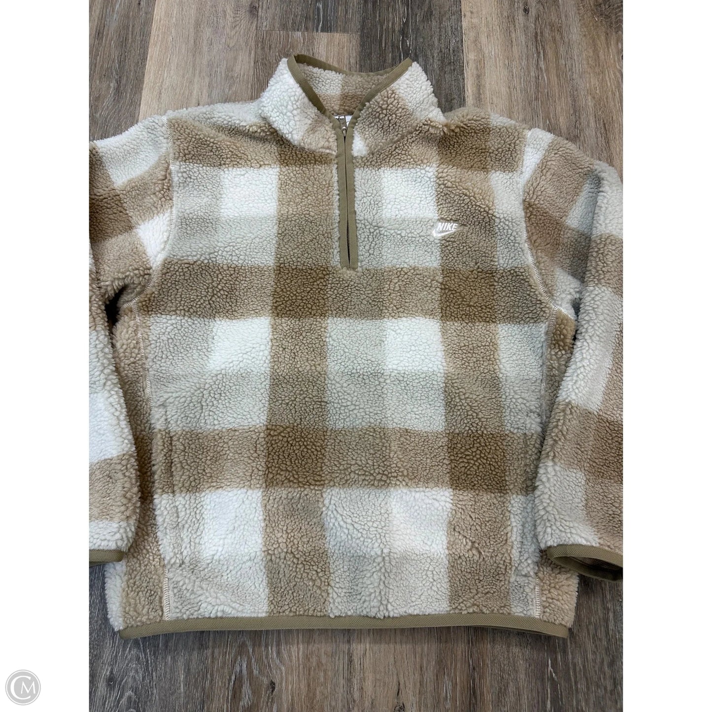 Athletic Fleece By Nike Apparel In Cream & Tan, Size: S