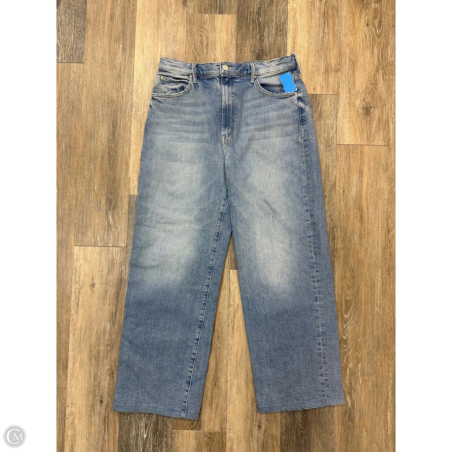 Jeans Wide Leg By Mother In Blue Denim, Size: 6