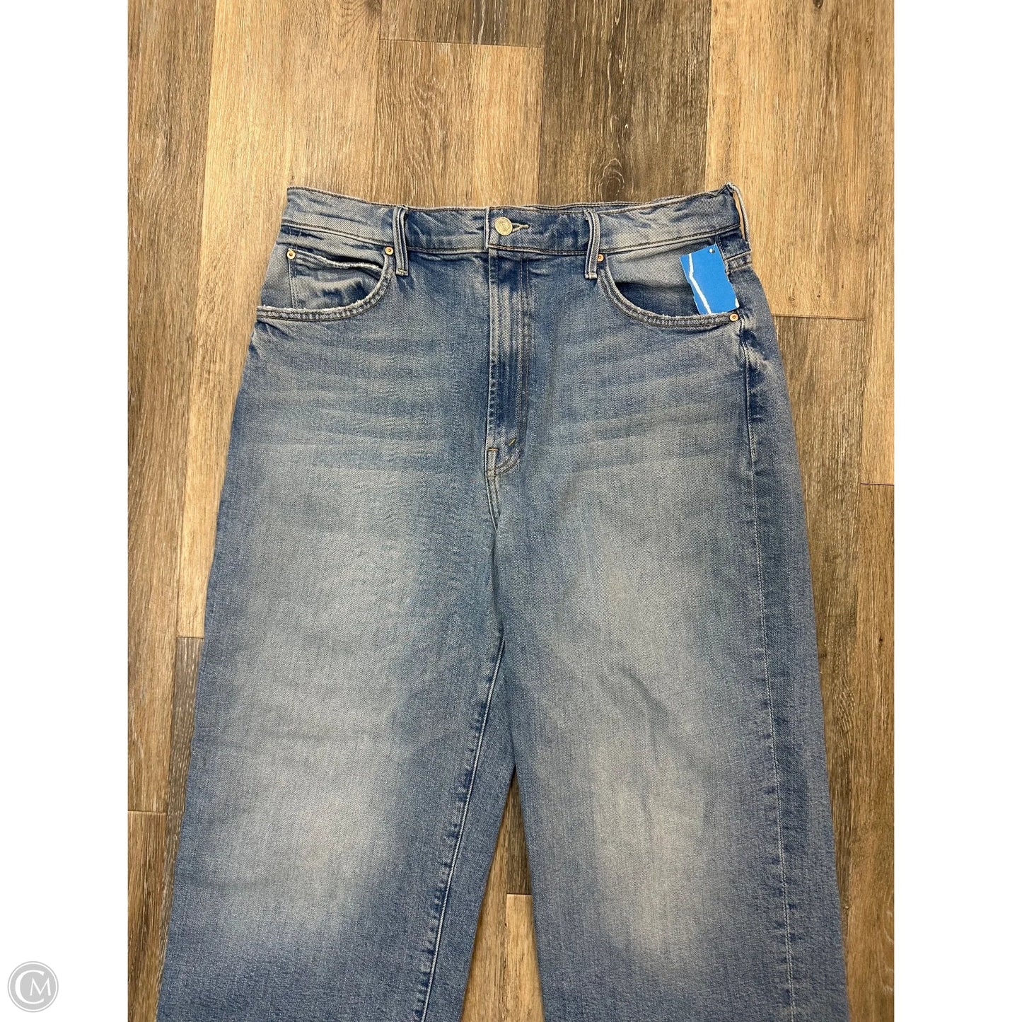 Jeans Wide Leg By Mother In Blue Denim, Size: 6