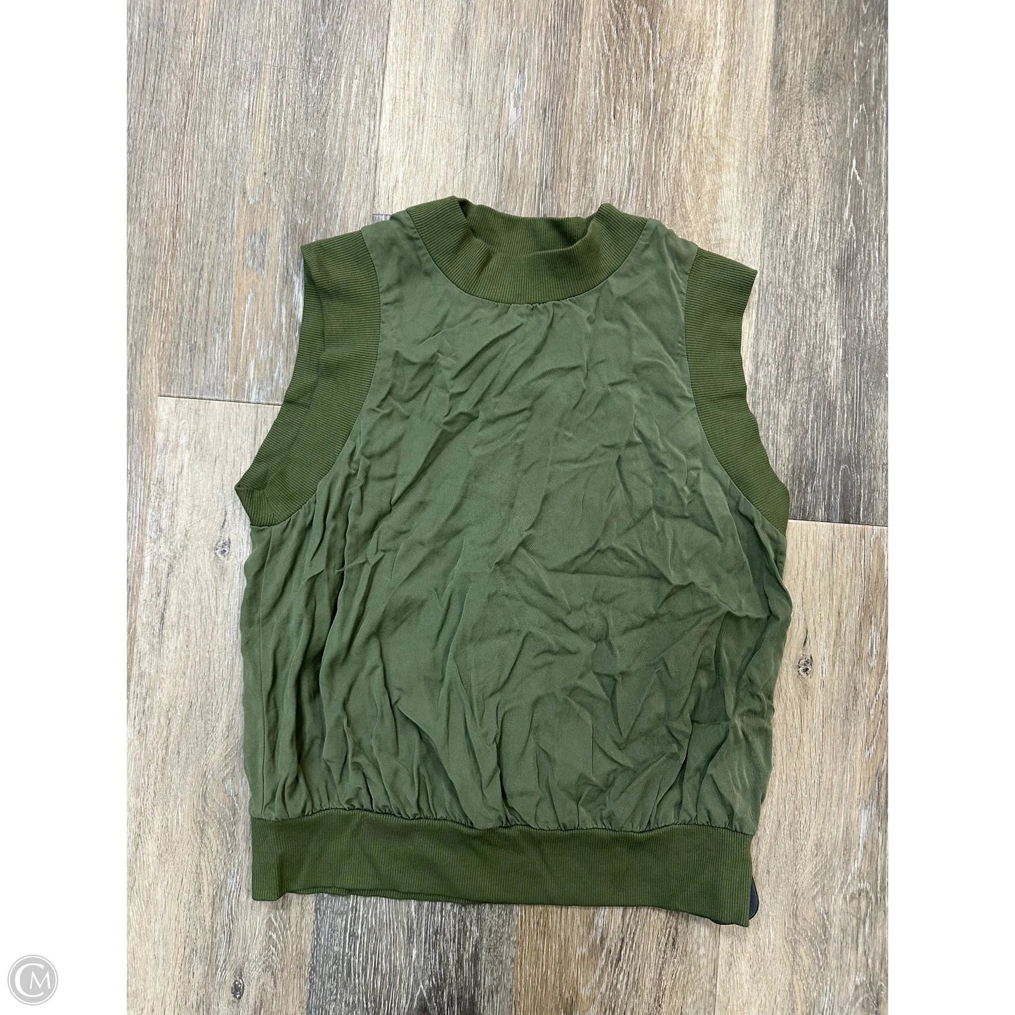 Blouse Short Sleeve By Stateside In Green, Size: Xs