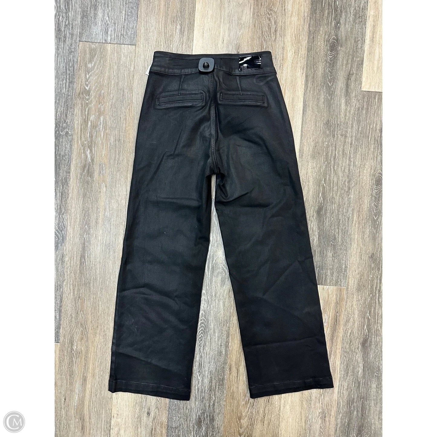 Jeans Wide Leg By Paige In Black, Size: 0/24