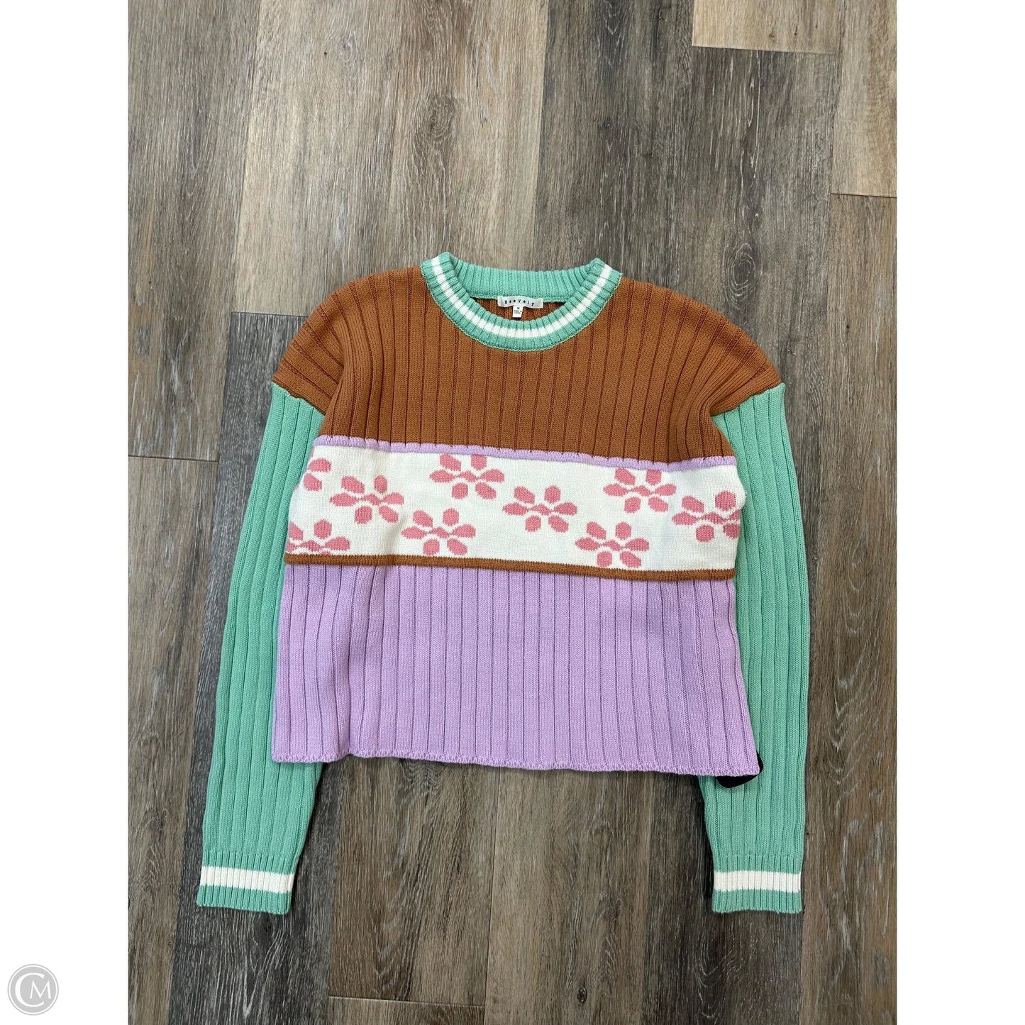 Sweater By Baevely In Tan, Size: M