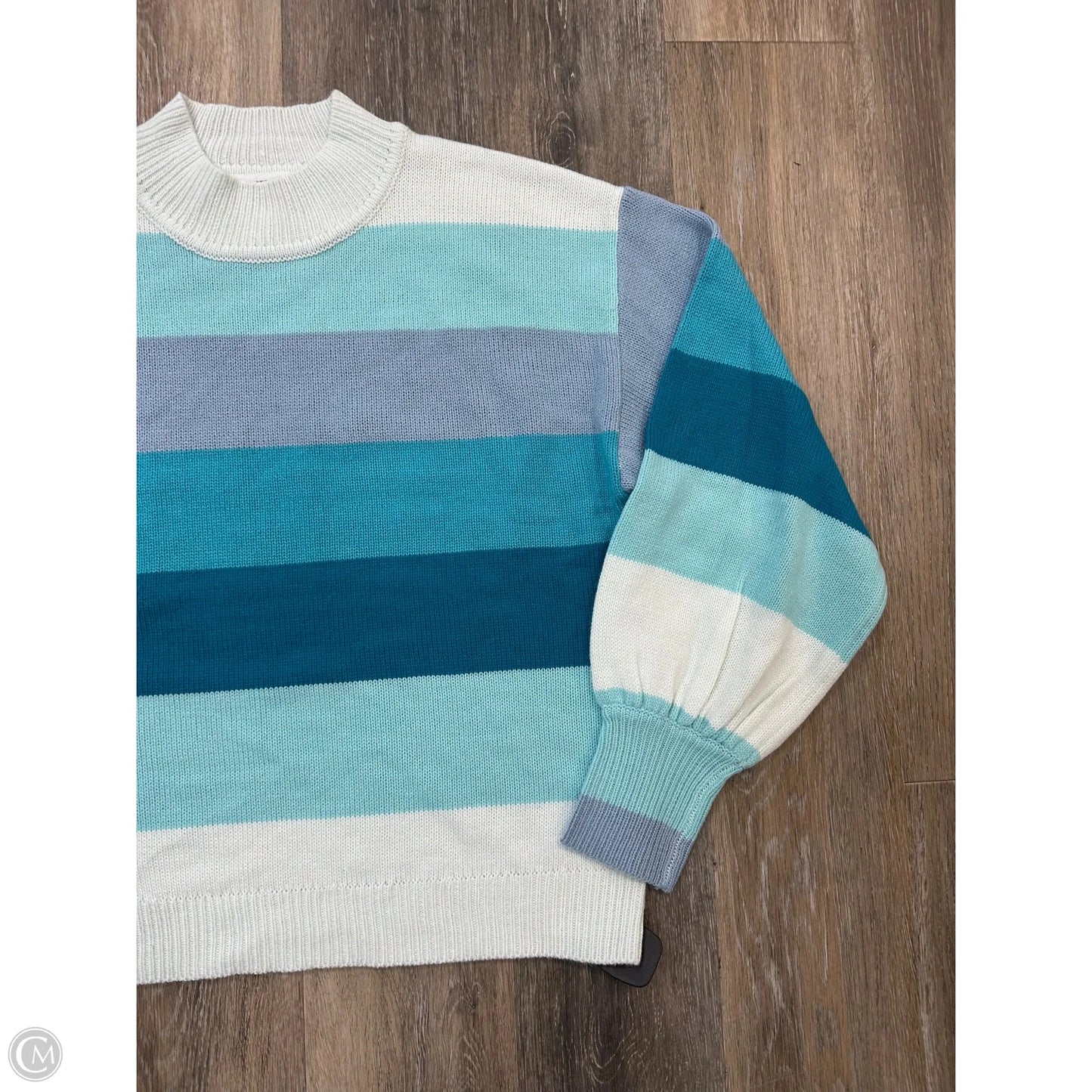 Sweater By Abela Story + Co. In Blue, Size: M