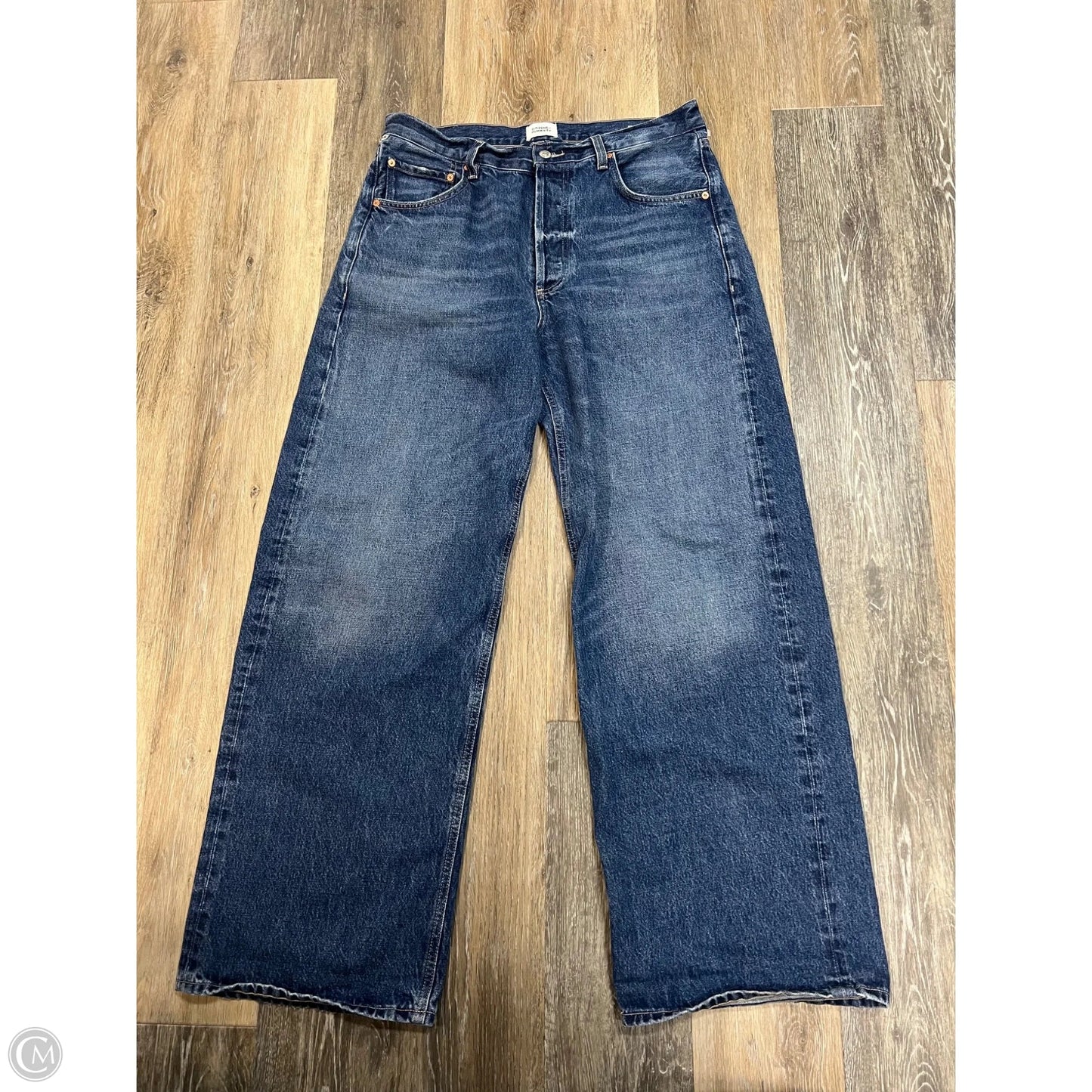 Jeans Wide Leg By Citizens Of Humanity In Blue Denim, Size: 12