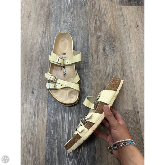 Sandals Flats By Birkenstock In Yellow, Size: 8