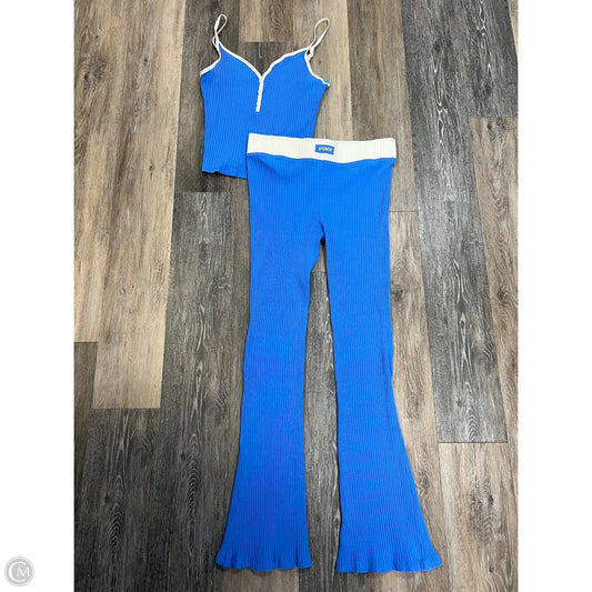 Pajamas 2pc By Pink In Blue, Size: M