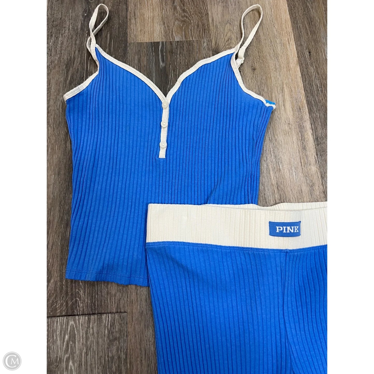 Pajamas 2pc By Pink In Blue, Size: M