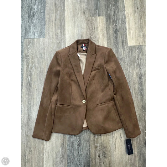 Blazer By Tommy Hilfiger In Tan, Size: Xs