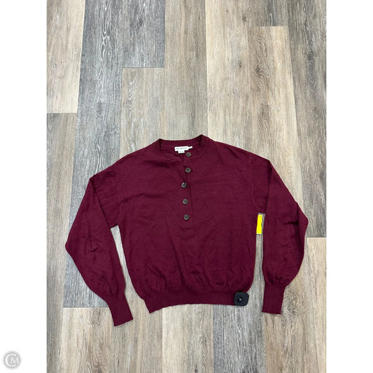 Sweater By Good American In Maroon, Size: Xs