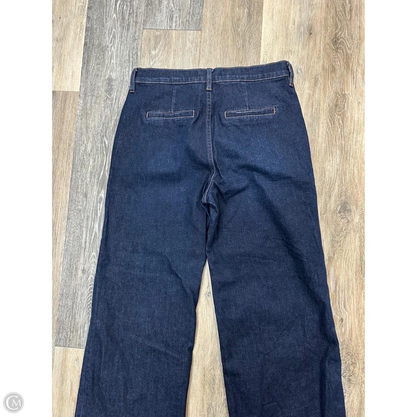 Jeans Wide Leg By Evereve In Blue Denim, Size: 8