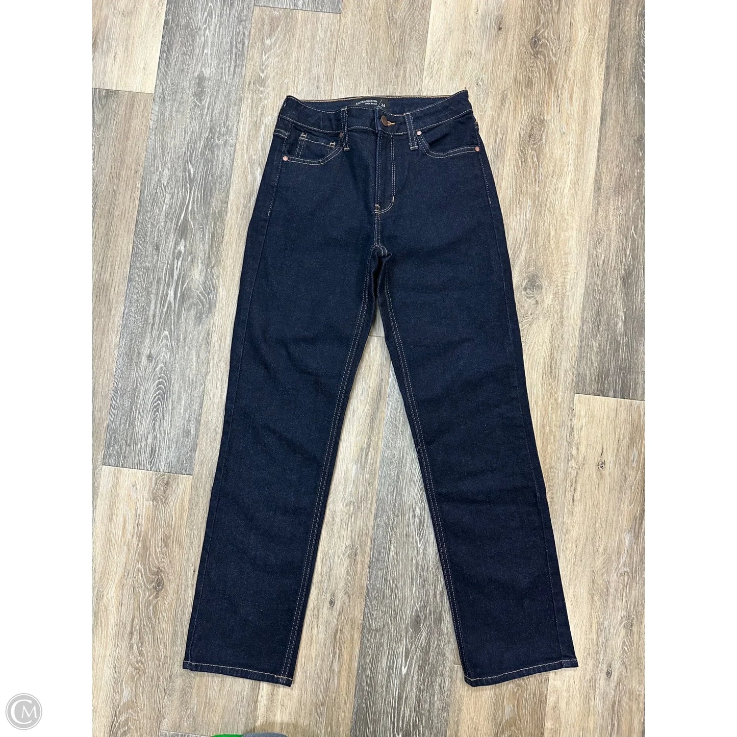Jeans Straight By Just Black In Blue Denim, Size: 0