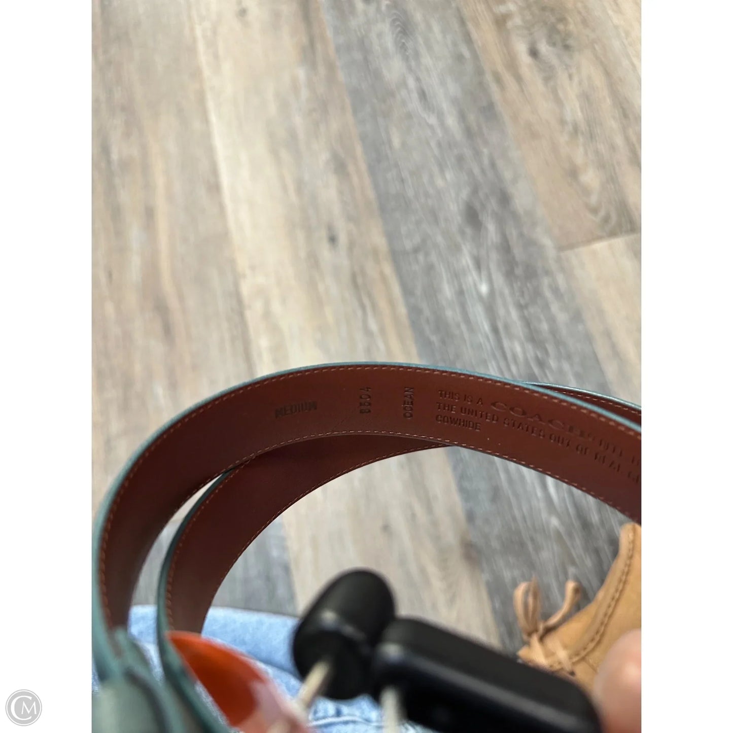 Belt Designer By Coach, Size: Medium