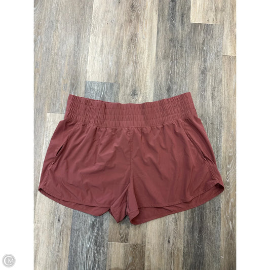 Athletic Shorts By Ypb In Mauve, Size: Xxl