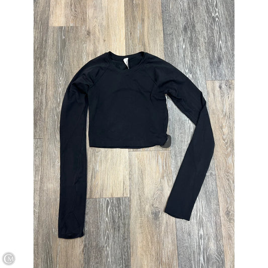 Athletic Top Long Sleeve Crewneck By Lululemon In Black, Size: 4