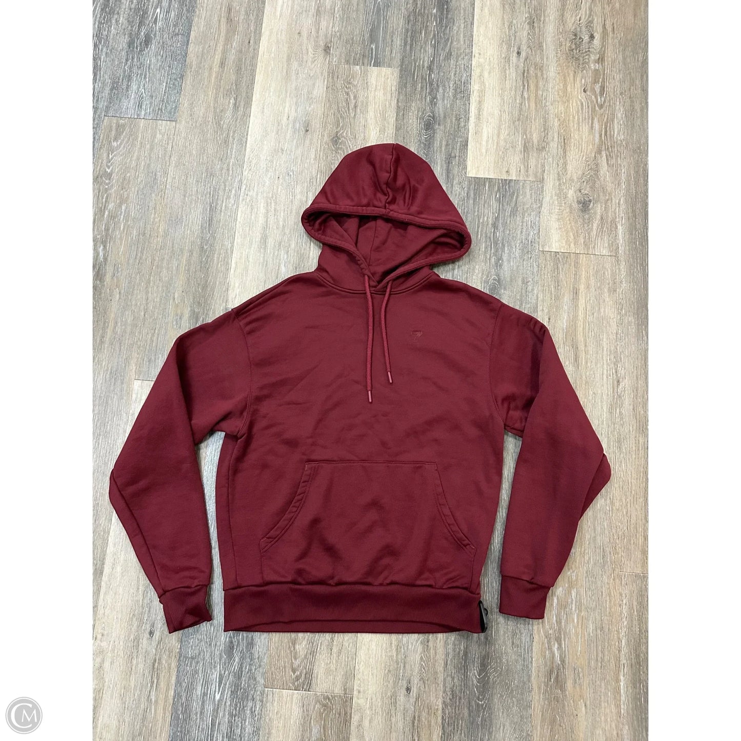 Sweatshirt Hoodie By 7 Days Active In Maroon, Size: S
