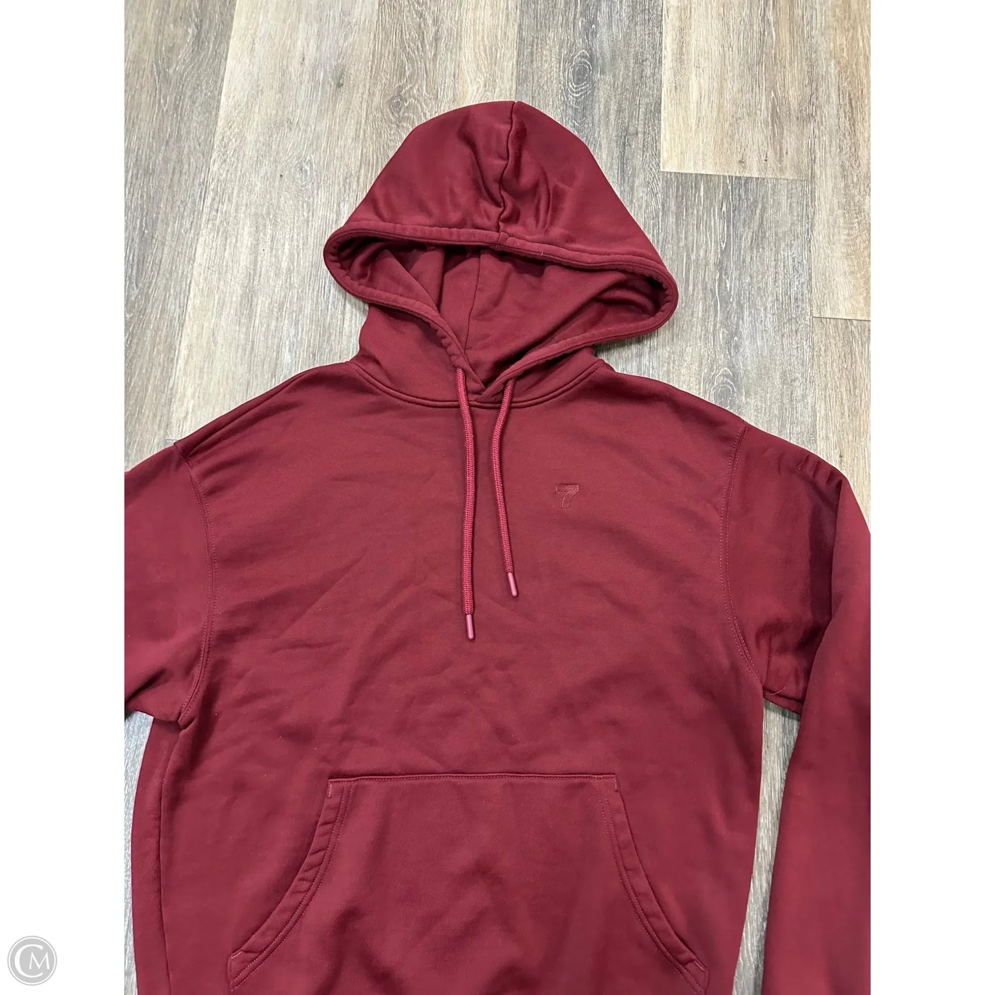 Sweatshirt Hoodie By 7 Days Active In Maroon, Size: S