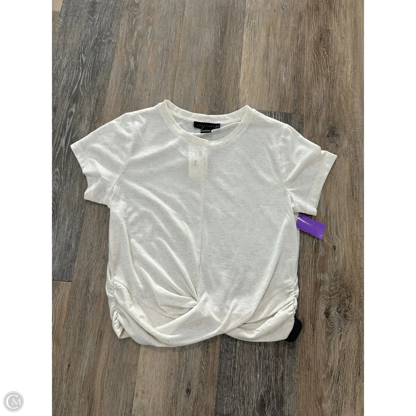 Top Short Sleeve By Sanctuary In Cream, Size: Xs