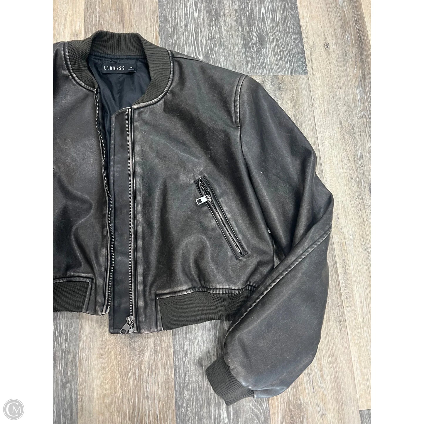 Jacket Moto By Lioness In Grey, Size: M