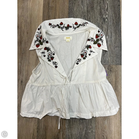 Top Sleeveless By Maeve In White, Size: S