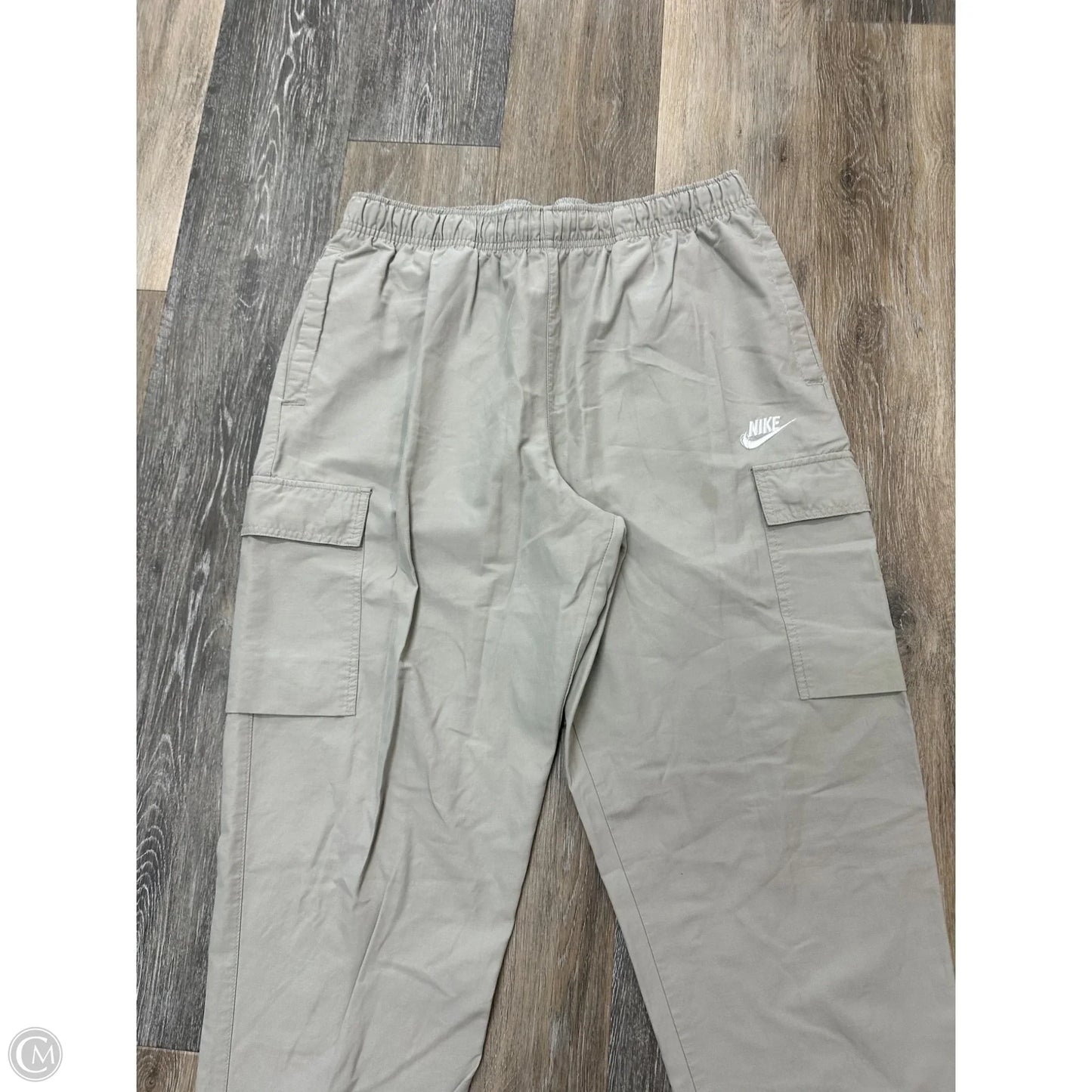 Athletic Pants By Nike Apparel In Tan, Size: M