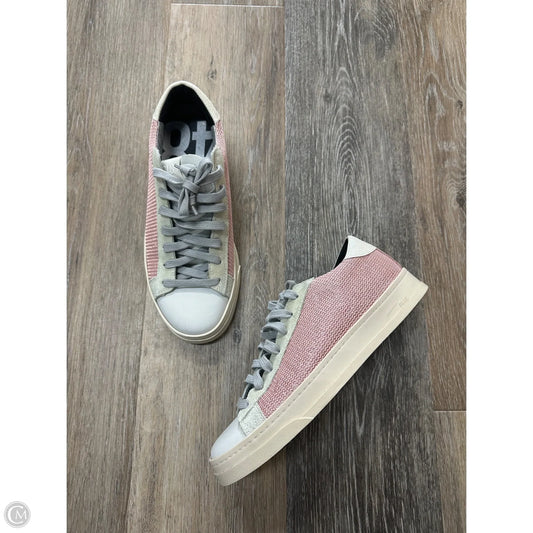 Shoes Sneakers By P448 In Pink & White, Size: 7