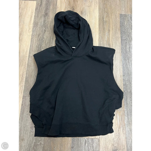 Athletic Sweatshirt Hoodie By Alo In Black, Size: M