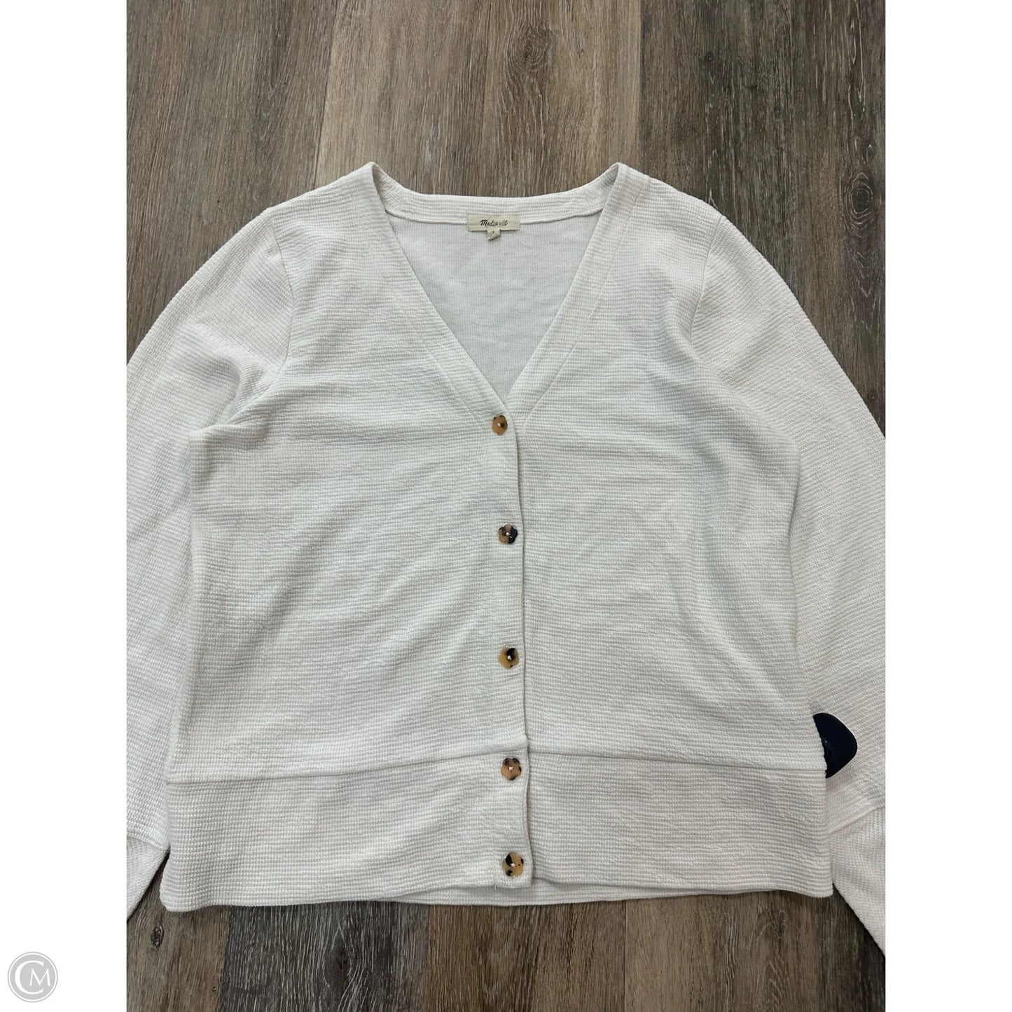 Blouse Long Sleeve By Madewell In Cream, Size: L