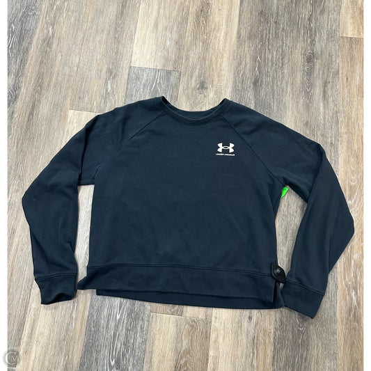 Athletic Sweatshirt Crewneck By Under Armour In Black, Size: M