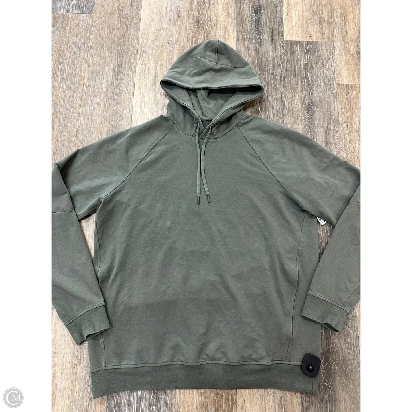 Athletic Sweatshirt Hoodie By Lululemon In Green, Size: Xl