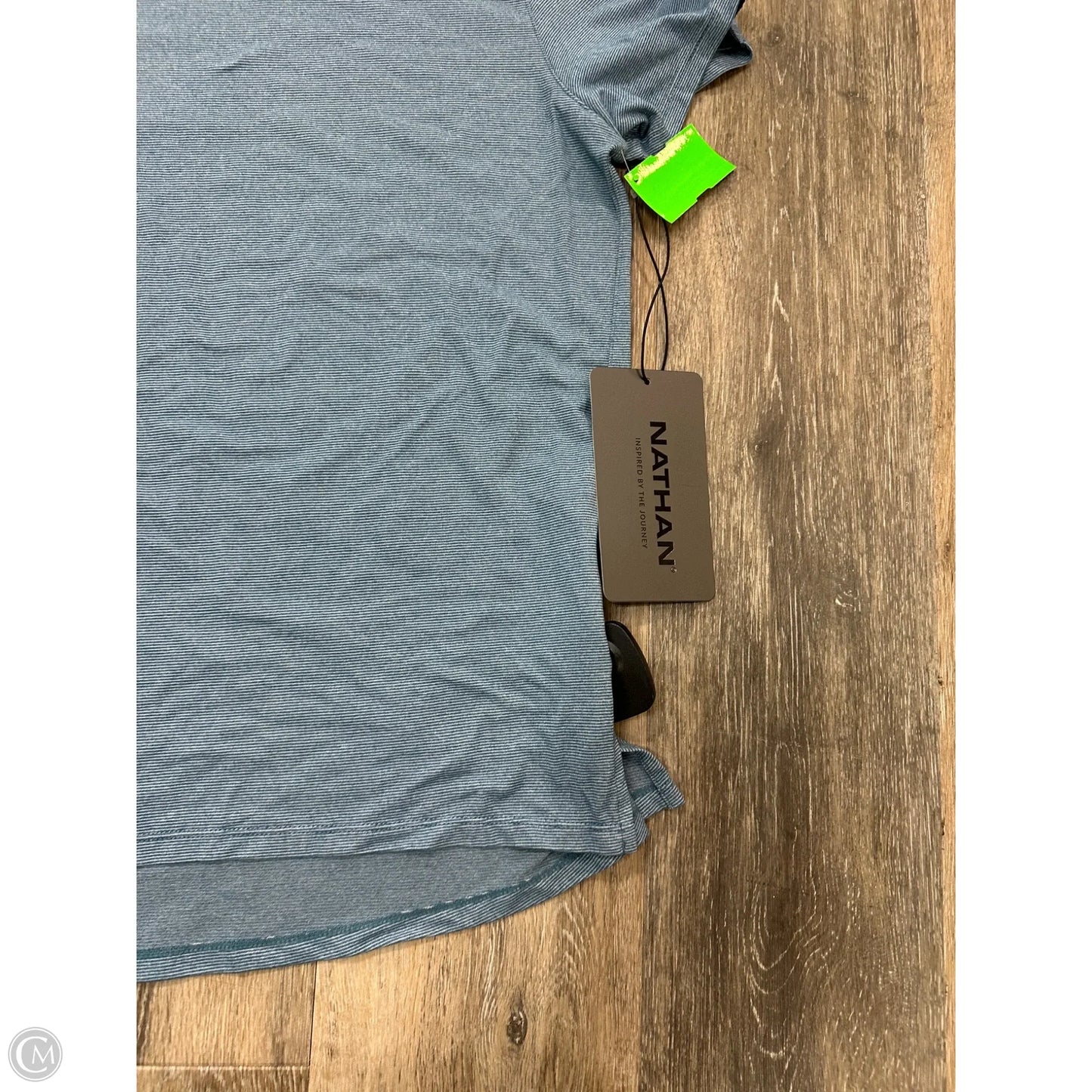 Athletic Top Short Sleeve By Nathan In Blue, Size: S