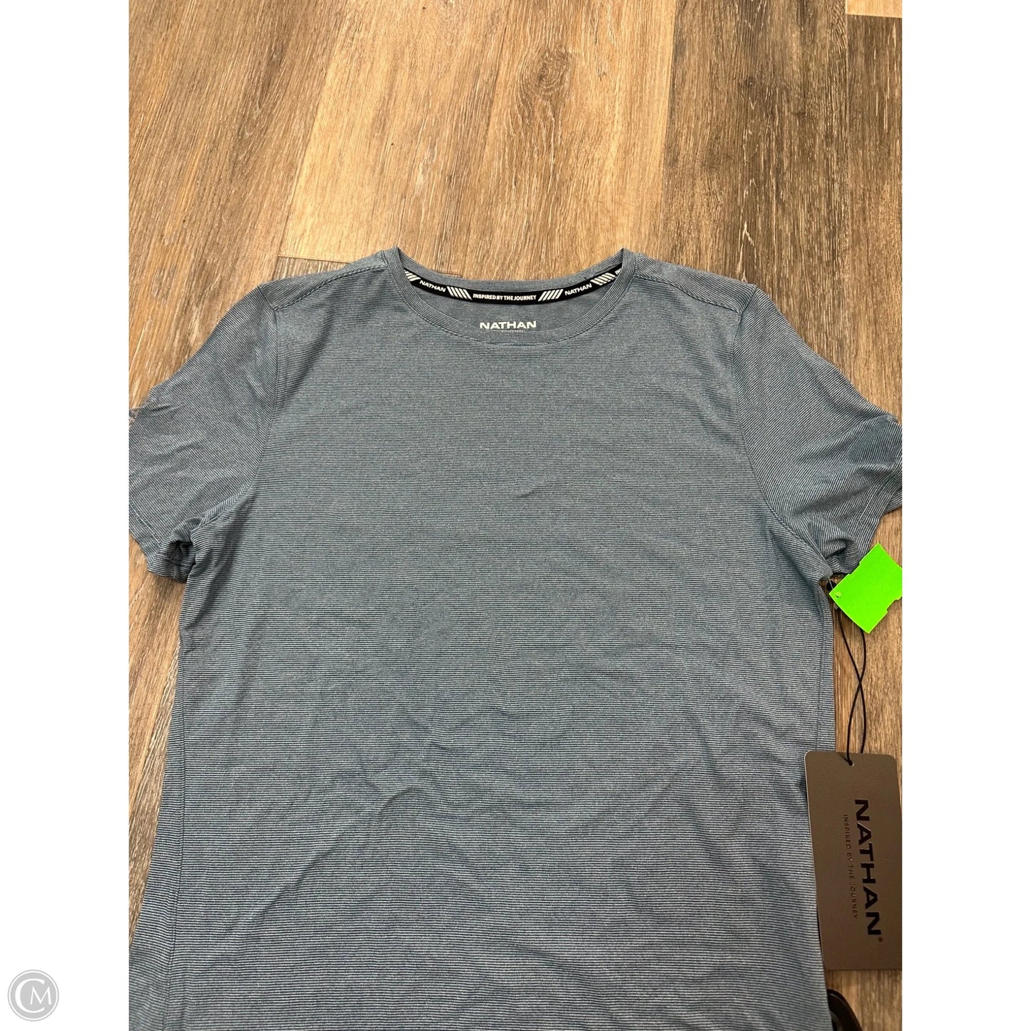 Athletic Top Short Sleeve By Nathan In Blue, Size: S